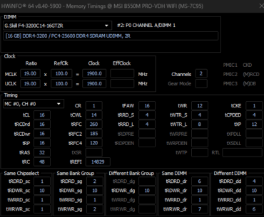 32gb dual rank b-die, does this look good or am i missing something? Running 1,5V on the dimms and 1,13V soc