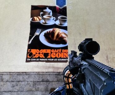 Posters in blackout.