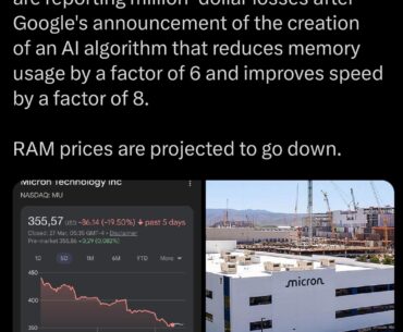 Google's new AI algorithm might lower RAM prices
