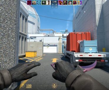 Beautiful glitched knife