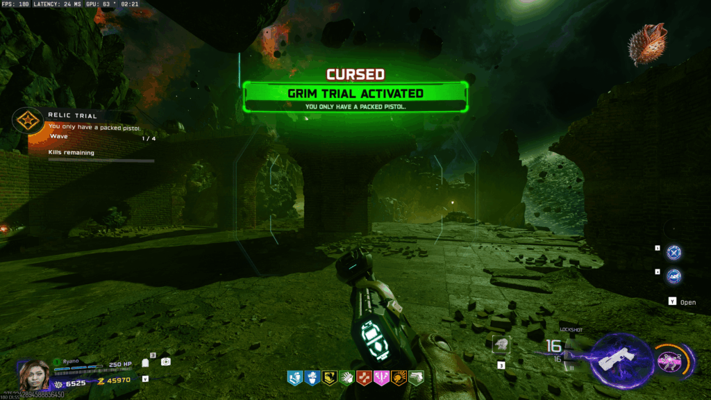 Tried doing seed relic trial and got the lockshot???