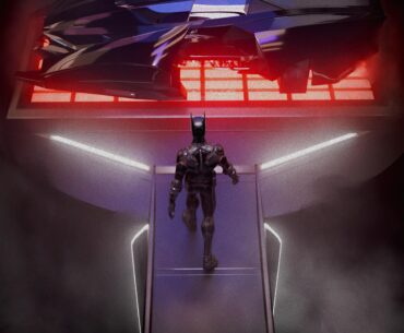 Akira style Batman beyond poster I made in blender