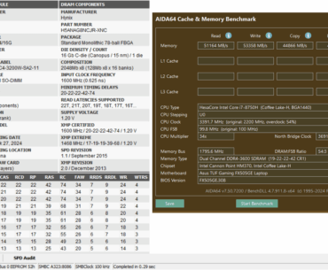 hynix CJR 3600mhz@1.2v on i7-8750h