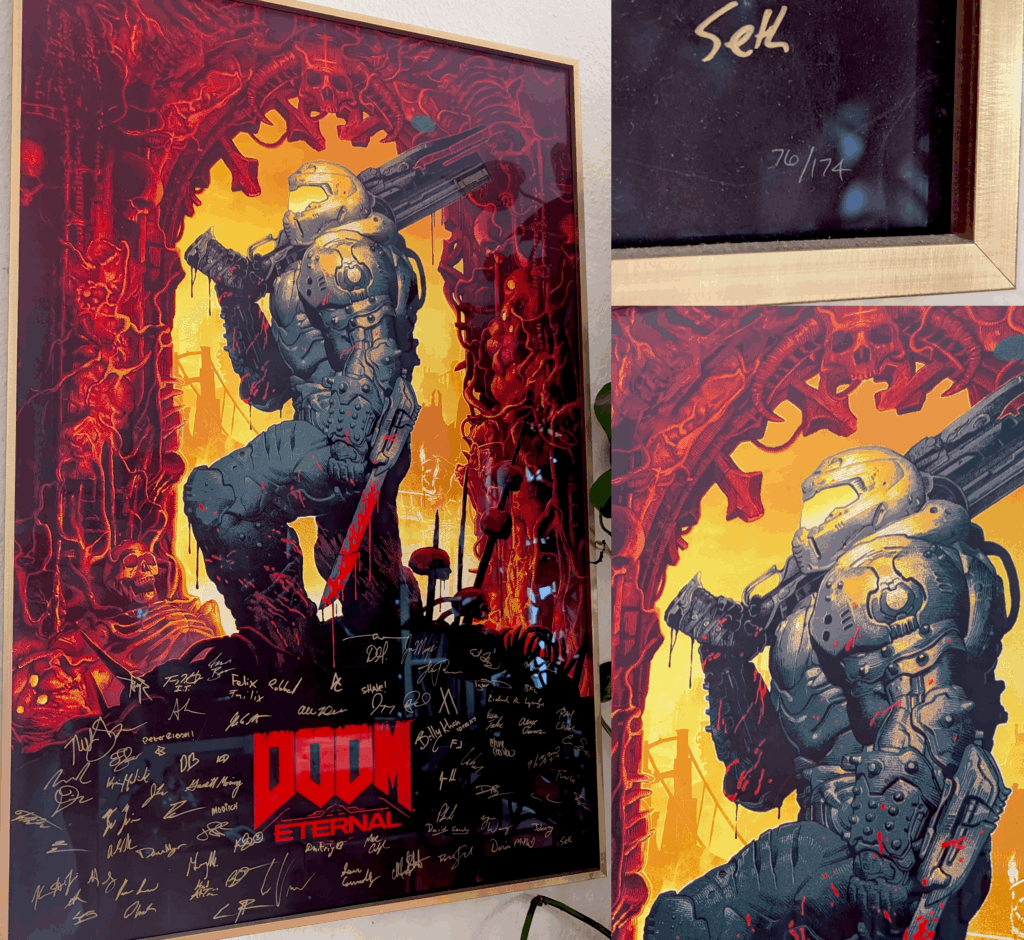 My DOOM Eternal signed art print