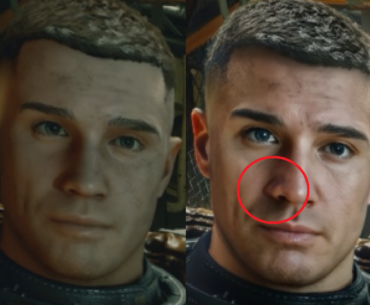 DLSS 5 turns a shadow into a giga-nostril