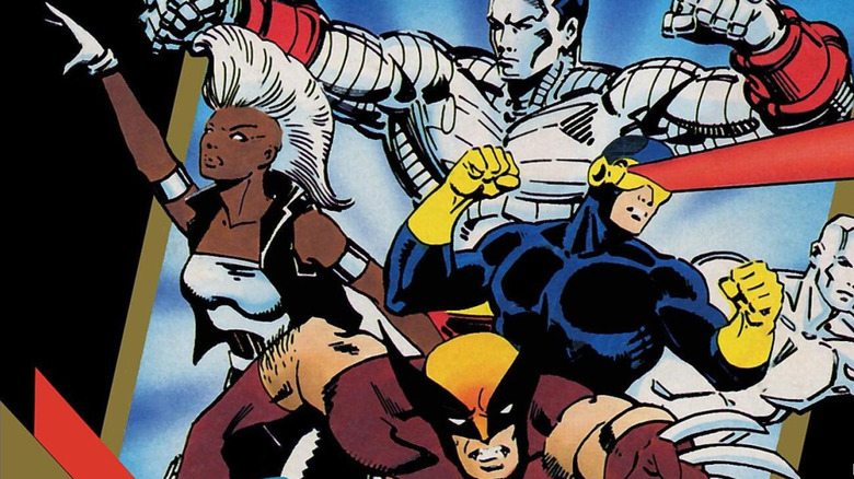 The X-Men leap into action on the cover of The Uncanny X-Men