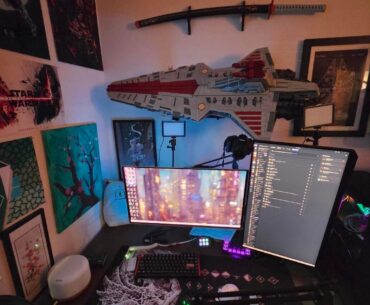 Mine and my gf battlestations still work in progress