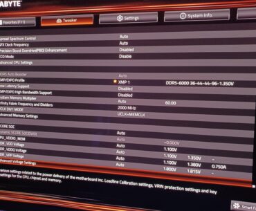 Can't find CPU Vcore in Gigabyte Motherboard.