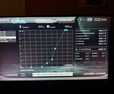 Fan curves for Ryzen 7 7800x3d processor with water cooling liquid freezer 3 pro 360