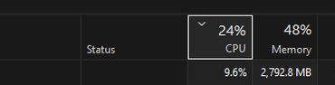 Why is my game using low cpu and gpu usage?