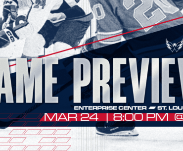 Caps Open Three-Game Trip Tuesday in St. Louis