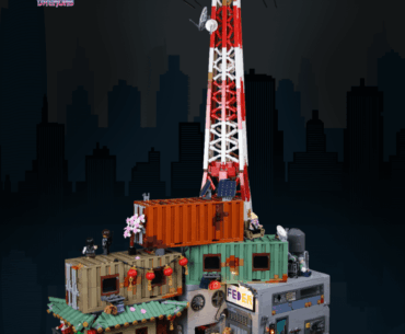 I made a huge Cyberpunk themed Island out of LEGO!