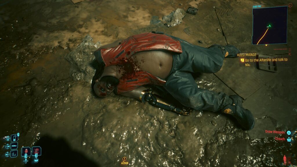 Finally got to see what happened to this piece of shit’s body.