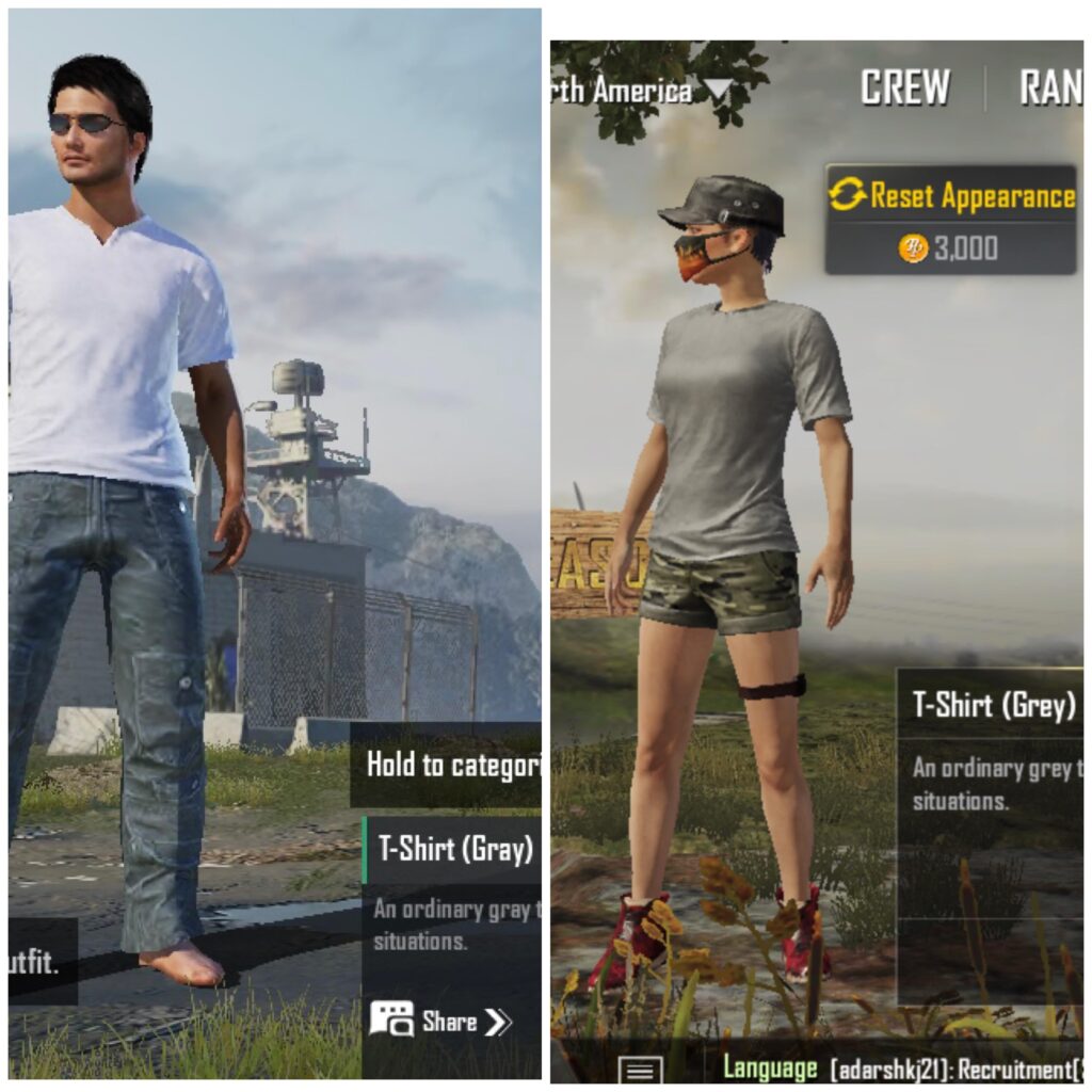 Gray T-Shirt is white issue