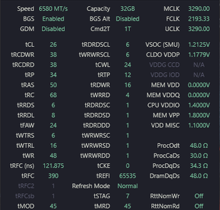 7800x3d overclock cl 26 stable 53.8ns latency!
