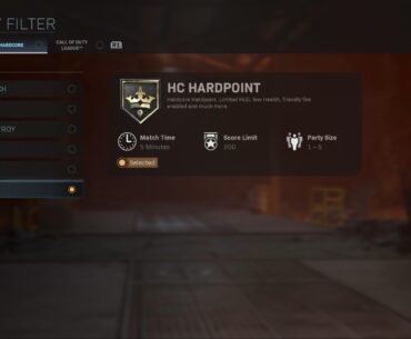 Just letting everyone know that Hardcore hardpoint only gives you shoothouse and shipment