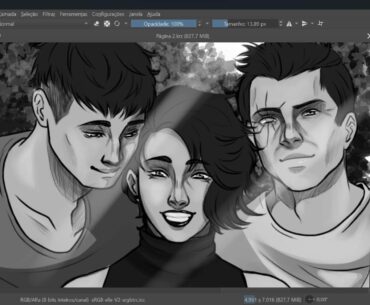 I started drawing a comic!