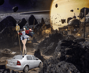 Astra Yao on top of an Holden Astra in Astra Malorum, so Astra-ception?