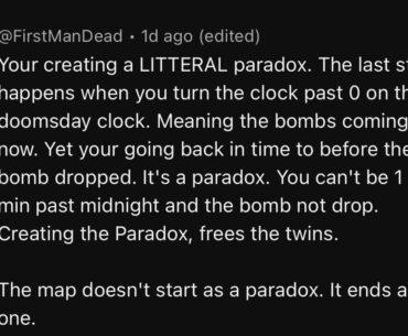 Cool comment on paradox I saw
