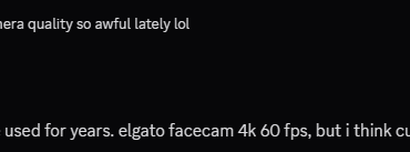 EliGE on why his Camera is so Bad