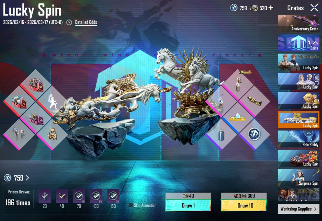 196 spins for gerande and molotov only.