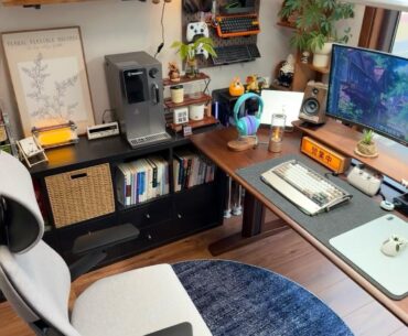 A newly furnished studio.