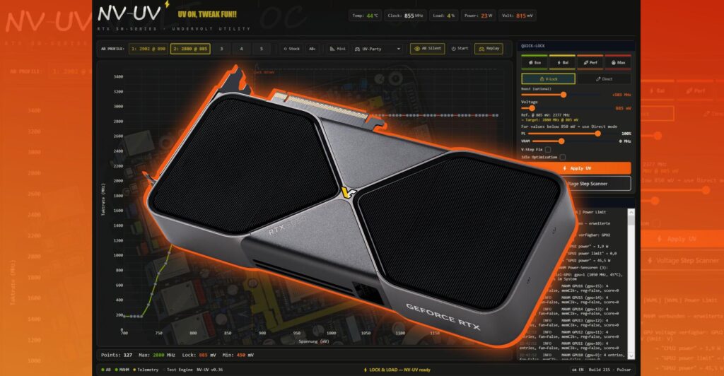 NV-UV brings one-click undervolting to GeForce RTX 50 GPUs