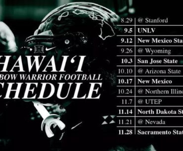 Rainbow Warrior football 2026 schedule