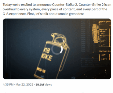 Counter-Strike 2 was revealed 3 years ago...