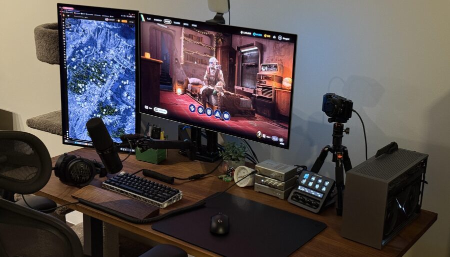 I’m stoked with how everything turned out. This is my hybrid WFH/streaming setup.