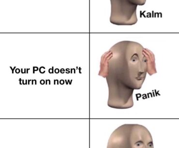Only a brief moment of panic