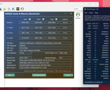No change in latency with better timings Ryzen 7 9850X3D and Kingston Fury Beast DDR5 6000 CL30