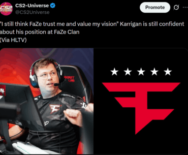Karrigan - "I still think FaZe trust me and value my vision"