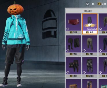 Urban pants and Pumpkin headgear
