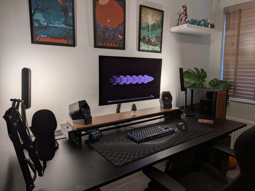 I've been designing and 3D printing accessories for my gaming space this month, I'm super happy with how clean it looks.