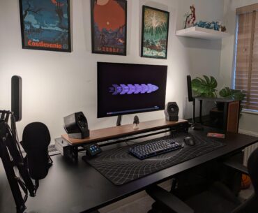 I've been designing and 3D printing accessories for my gaming space this month, I'm super happy with how clean it looks.