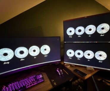 Help with 4 monitor setup for work/play/music