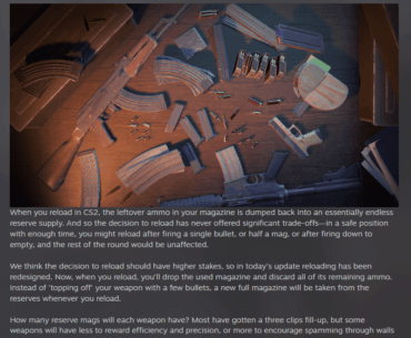 You will now drop all remaining ammo in your magazine/clip when reloading - Who asked for this?