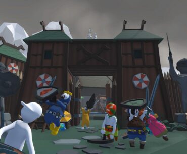 Human Fall Flat just got a Viking level and it somehow includes Dave the Diver
