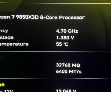 9850X3D Voltage too high?