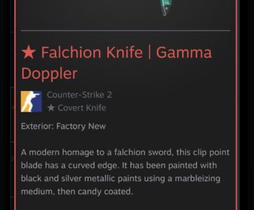 HELP: Gamma Doppler Falchion Emerald?