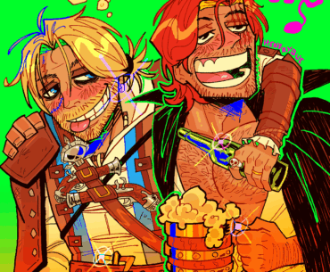 Assassin's Creed Black Flag x One Piece - Edward Kenway & Shanks Fanart (by me)