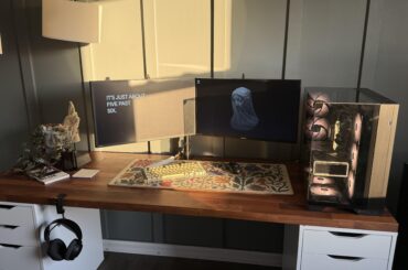 Just put this accent wall up and it looks amazing with golden hour.