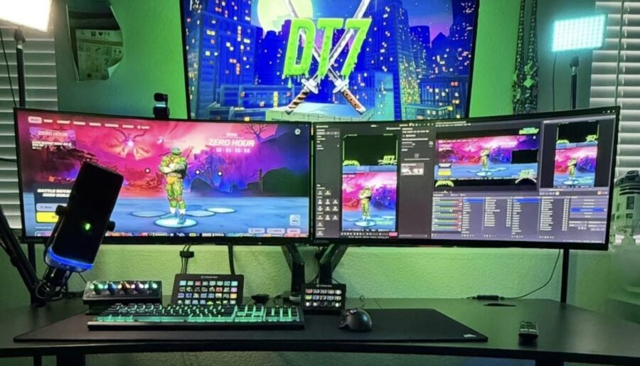 Here’s my WFH/gaming/streaming battle station.