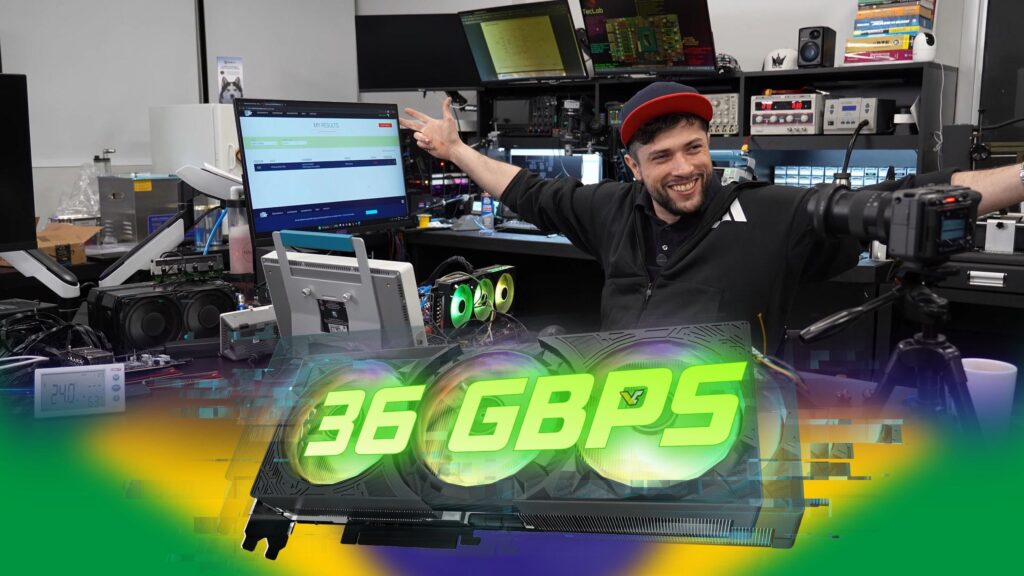 Brazil’s Teclab bypasses RTX 5070 Ti memory lock, pushes GDDR7 past 36 Gbps for the first time