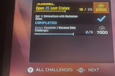 Daily challenges bug