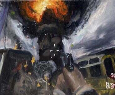 I made an oil painting of Bo2 Nuketown