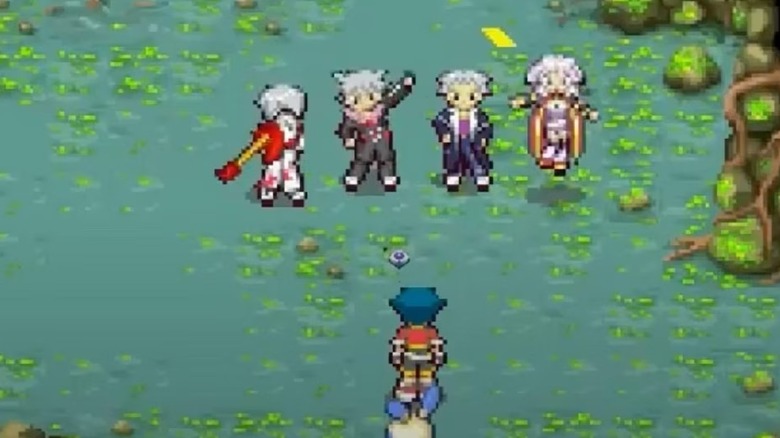 The Pokémon Ranger faces the Go-Rock Squad in Pokémon Ranger