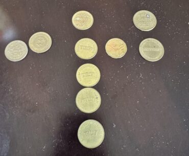 Found some old arcade tokens.