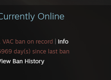 My VAC ban milestone